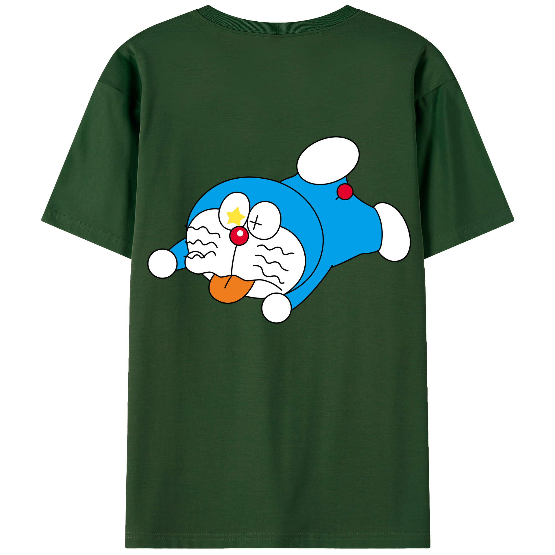 （画像用） ドラえもん Doraemon 綿100％半袖Tシャツ（背面プリント）